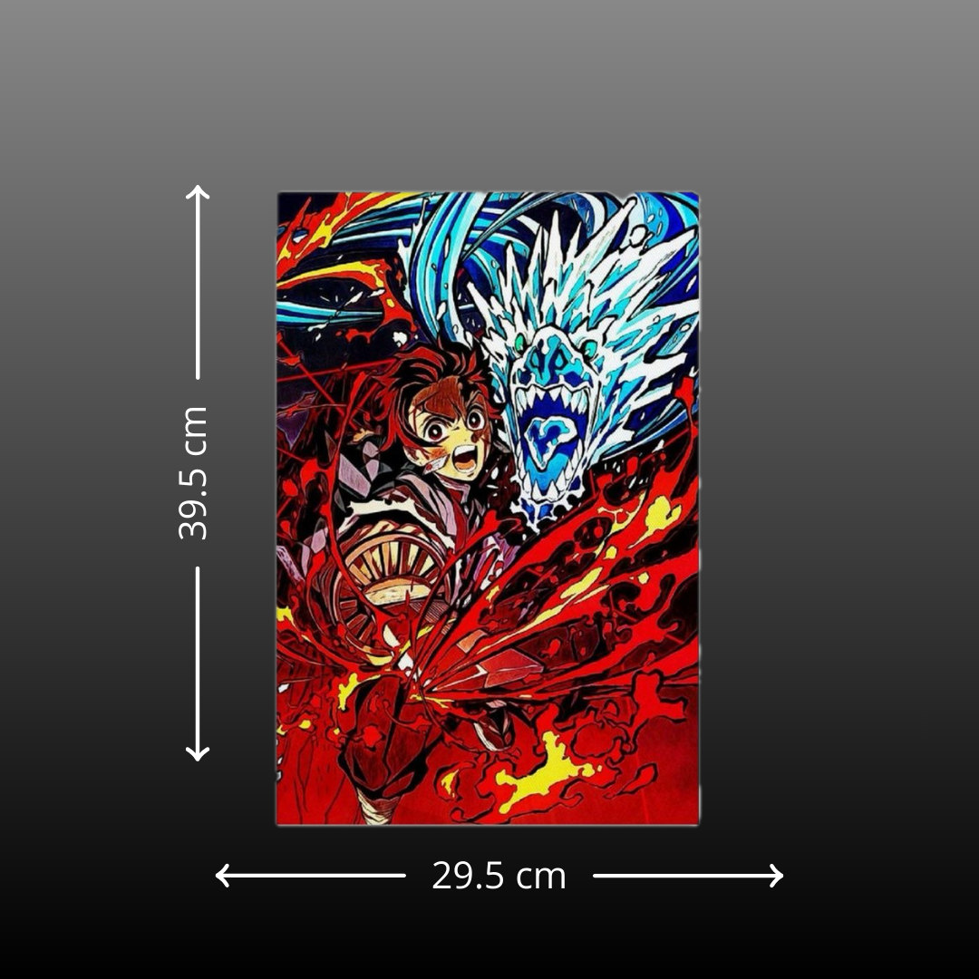 3D Lenticular Wall Poster – Demon Slayer Edition