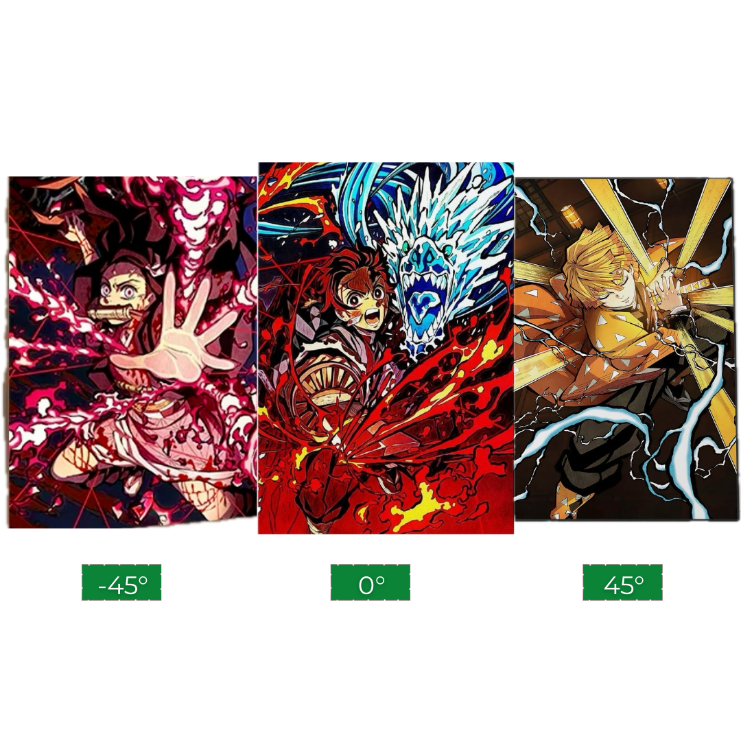 3D Lenticular Wall Poster – Demon Slayer Edition