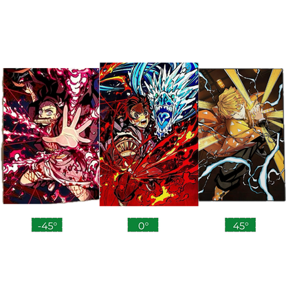 3D Lenticular Wall Poster – Demon Slayer Edition