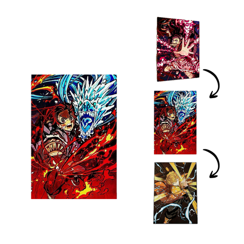 3D Lenticular Wall Poster – Demon Slayer Edition