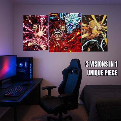 3D Lenticular Wall Poster – Demon Slayer Edition