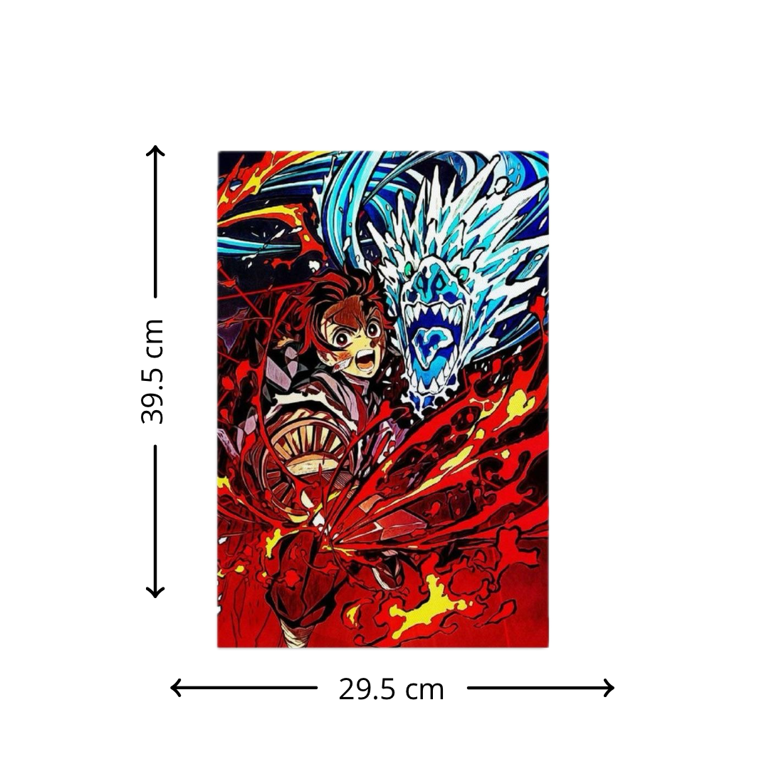 3D Lenticular Poster – Demon Slayer Edition